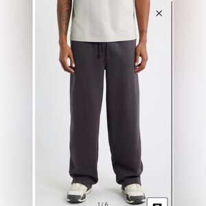 NWOT- BP Straight Leg Fleece Sweatpants, black Faded, Large